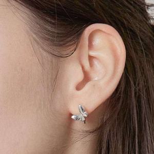 제이로렌 나비 원터치 실버 귀걸이 M03982