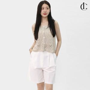 엘케이트 여자 민소매 니트 크로쉐 바캉스 여름 니트티 LDV003