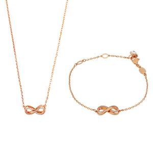 스와로브스키 5682483 Hyperbola 인피니티 팔찌 목걸이 세트