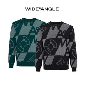[와이드앵글]CO 아이코닉 체커 라운드 스웨터 M WMP25K52