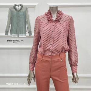 [미니멈]MD 도트 시스루 블라우스  MD MMXDAWB1180_CJ