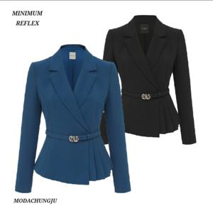 [미니멈]MD 언발 플리츠 카라넥 자켓 MD MZBGWJ3990  M_CJ