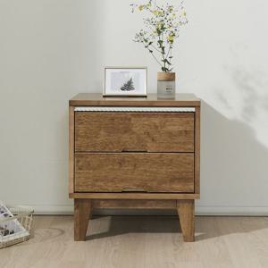 [착불배송] G4104 고무나무 원목 2단 협탁 450 서랍협탁 서랍장 미니서랍장 소형수납장 2단서랍장 2단협탁 거실장 수납장 보조서랍장