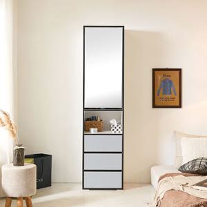 [착불배송] H5211 주방 거울 수납장 450 5colors 주방수납장 주방가구 수납가구 도어장 빌트인 다용도수납장 주방도어장 비스포크 홈카페