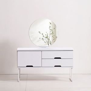 [착불배송] C7287 좌식 화장대 원형 거울 세트 850 2colors 850화장대 좌식화장대 서랍화장대 수납화장대 스틸화장대 원형거울 화장대거울 화장대세트 거울화장대세트