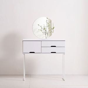 [착불배송] C7297 입식 화장대 원형 거울 세트 850 2colors 850화장대 입식화장대 서랍화장대 수납화장대 미니멀화장대 화장대거울 원형거울 거울화장대세트 침실가구