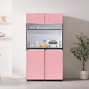 [착불배송] C31283 도어 LED 홈카페 수납장 1000 9colors 1000수납장 5단수납장 홈카페장 홈카페수납장 LED수납장 LED홈카페장 도어수납장 주방수납장 다용도수납장