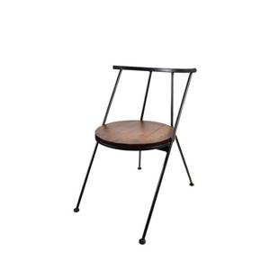 [착불배송] CZ5160 원목 스틸 체어 1color 의자 등받이의자 식당의자 식탁의자 인테리어의자 원목의자 카페의자 스틸의자 미드센추리