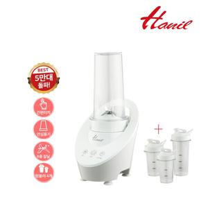 한일믹서기 트라이탄용기 6중날 자석믹서기 조인트리스 JLM-331W 소형 블렌더 휴대용 텀블러 4세트 기본 구성