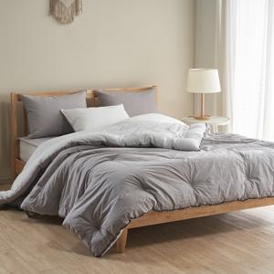 몽쉐어 크리스피 고밀도 60수 순면 차렵이불 베개세트 QK 3color