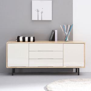 아듀 티비다이 TV장 원목 도어 높은 거실장 1500 (착불)