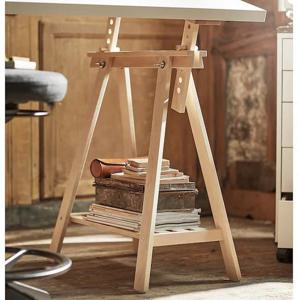 이케아 미트바크 트레슬 테이블버팀다리 내추럴 58x35x(70-93)cm 가구부속