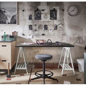 이케아 미트바크 트레슬 테이블버팀다리 화이트 58x35x(70-93)cm 가구부속