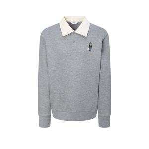 헤지스  25FW  남성 코듀로이패치 카라 맨투맨 티셔츠 HZTS5D750G2