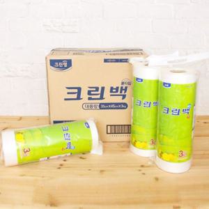 BOX출고 위생롤백 (대용량)35x45x3k_6개입 1개 비 롤백 위생백 비닐백 위생팩