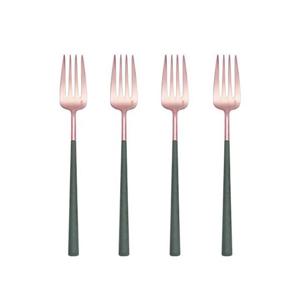 벨로아이녹스 에메랄드로즈골드 디저트 포크 4P세트