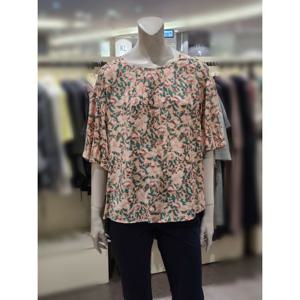 [트리아나]MARIO소고 벌룬소매 프린트블라우스TH2BA03
