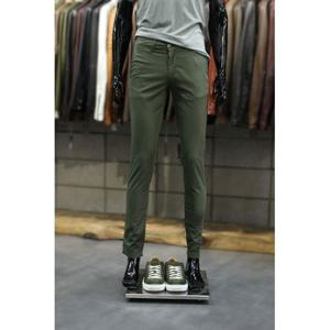 [빠니깔레]MARIO이태리직수입 트윌코튼카키 다이드슬림핏치노팬츠 f-icpt06ka