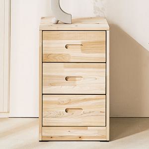 두리 폭 좁은 틈새 미니 원룸 작은 원목 서랍장 3단 400 (착불)