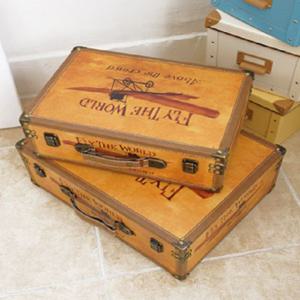 비행기 빈티지 트렁크 가방 2P 인테리어소품 카페 빈티지가방 트렁크가방 미니어쳐 카페인테리어소품 빈티지소품 카페장식품 장식소품 빈티지트렁크가방 스튜디오소품