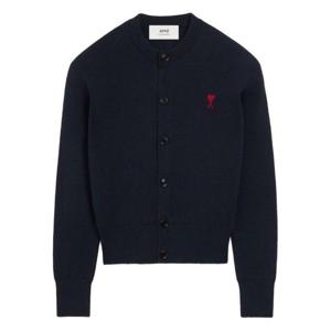 아미 크루넥 울 가디건 FKC361 001 414 DOM