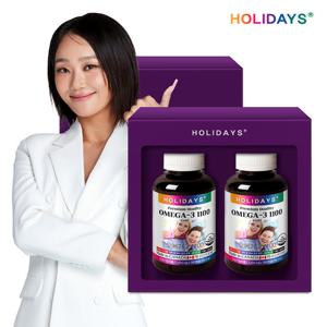 홀리데이즈 오메가3 1100 180캡슐 2병 선물세트 (12개월분)