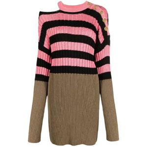 26 SS 발망 스트라이프 컬러블록 골지 니트 드레스 XF1RF020KB20 TP442758720