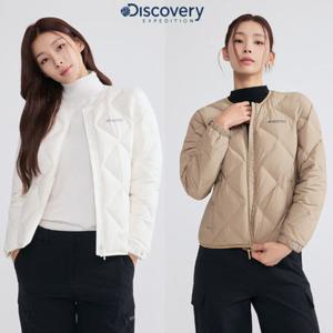 디스커버리  25FW 여성 디하스 U넥 튜브 다운 경량패딩