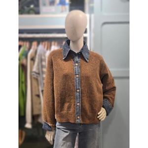 클리지 세이브존03 클리지  데님배색 가디건 AGCP7WKC16A