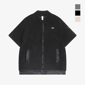 클라우스 남성 부클 방풍안감 반팔 골프 집업 자켓 FH25WM2502_BK IS