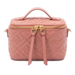 펜디 FF 모티프 퀼티드 가죽 미니 토트백 8BS108AAJD F13VM