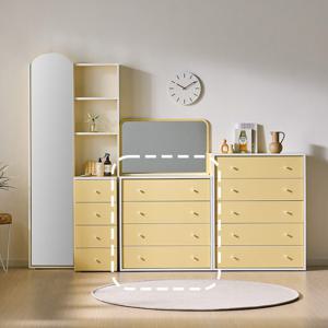 솔로리빙 담담 E0 드레스룸 다용도 옷 수납 4단 서랍장 800