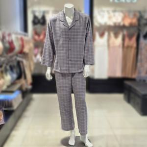 [비너스] 레이온폴리 선염 체크 남자 파자마(vpa4556m)