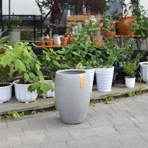 esteras 실외용 FRP 대형긴타원화분 30x47cm연그레이 30x47