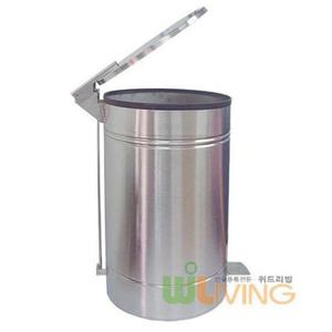 리빙 페달형 스텐휴지통(80리터) 스텐내통없음 학교휴지통 숙박업소휴지통 민박집휴지통 펜션휴지통 휴게실휴지통