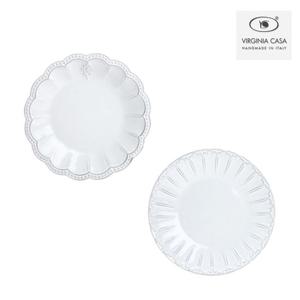 버지니아 까사 이탈리카 스프접시(도트. 레이스) 홈카페분위기 유럽감성의 로맨틱키친 빈티지식기 고급스러