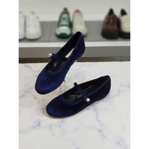 한슈 세이브존03 메이 진주 벨벳 메리제인 여성플랫 단화 1cm AGHS149059krA