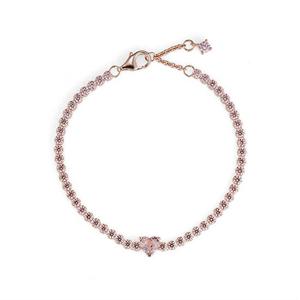 판도라 580041C01 스파클링 하트 테니스 팔찌