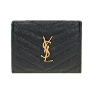 생로랑 플랩 카드케이스 지갑 금장 668290 BOWA1 1000