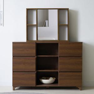 고니 와이드 체스트 거울 수납 화장대 (착불)