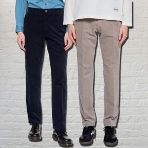 헤지스  25FW  4컬러 택1  남성 사선 패턴 스트레치 면혼방 밴딩팬츠 HZPA5D406