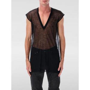 릭 오웬스 민소매 티셔츠 RU02E1230JWR 09 Black