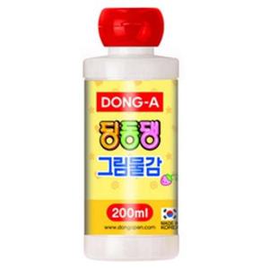 동아 단색물감 딩동댕물감 다홍색/200ml 갑(12개입)