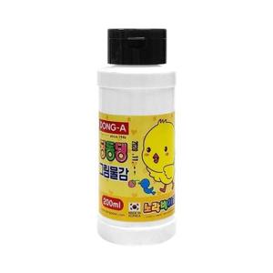 동아 단색물감 딩동댕물감 흑색/200ml 갑(12개입)