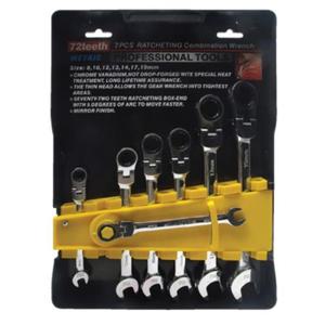 플렉시블기어라쳇렌치세트(7PCS) 8101213141719mm(7PCS) T-GW-7FS