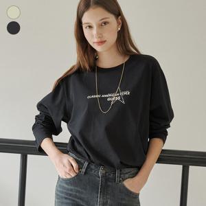 [게스(진)]OP3K5424 하트프린팅 긴팔 티셔츠