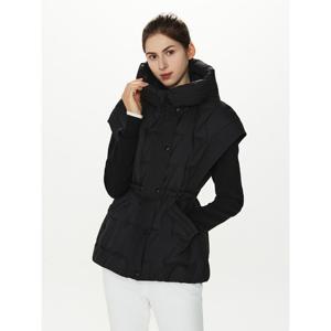 [듀빅]듀빅 여성 튜브 구스다운 후드 패딩 베스트 DF4WDV596BK