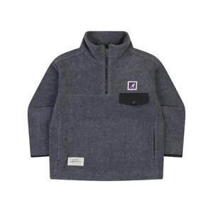 캉골키즈 솔리드 플리스 하프 집업 스웻셔츠 RD 0209 멜란지 그레이