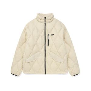 커버낫패딩 CQK CO2304DP26-IV RDS 하이라이트 스탠 카라 다운 아이보리