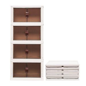 청소앤 360 이동식 4단 폴딩수납장 바퀴포함 대형 폴딩박스 수납정리함